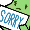 sorry_sign_bean emote