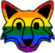 PrideWolfRainbow emote