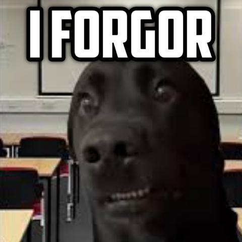 i_forgor static emote