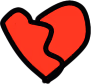 redbrokenheart emote