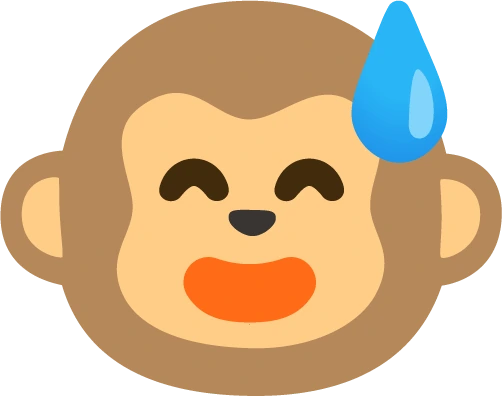 Sweat_Smile_Monkey emoji