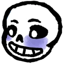 sansblush emote