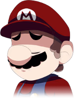Mario_Disappointed emote