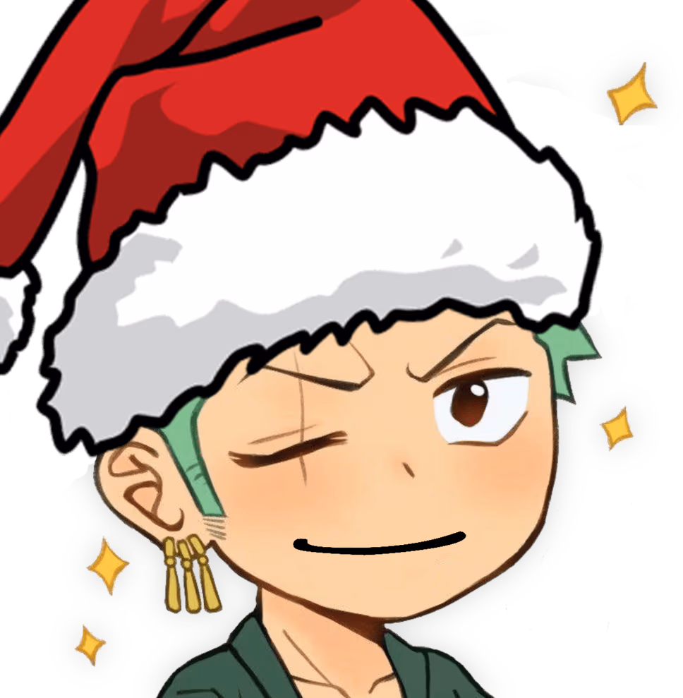 Zoro_SmileSanta emote