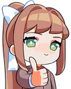 MonikaThumbsUp emote