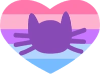 catgenderflagheart emote