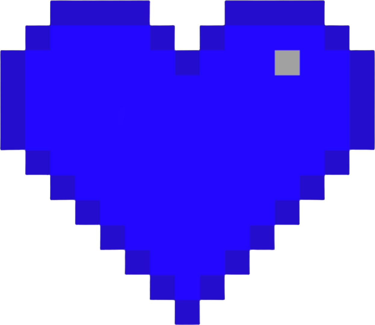PixelHeartBlue static emote