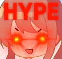 MonikaHYPE emote