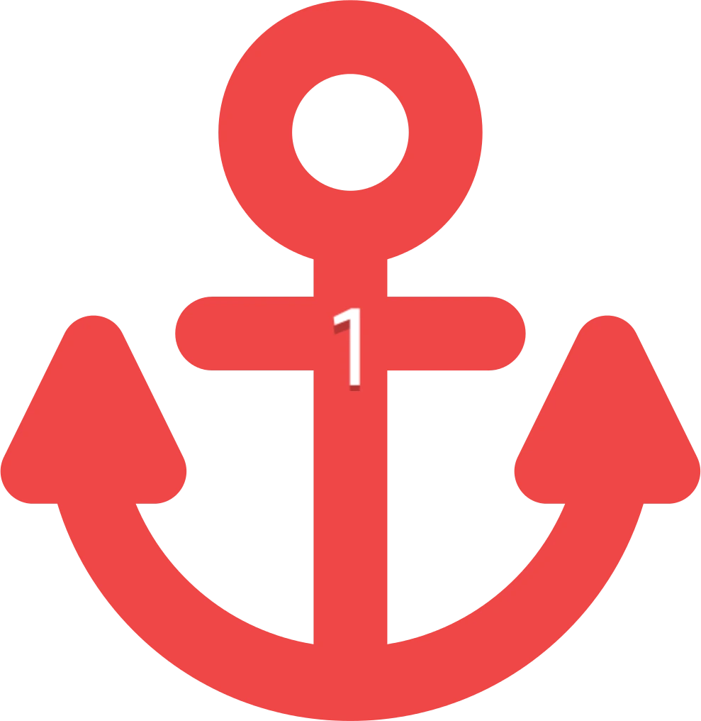 Pinged_Anchor_Red emoji