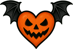 Halloweenheartwithwings static emote