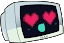 PeahHeart emote
