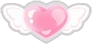 PinkAngelHeart emote