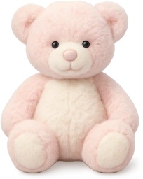Lightpinkwhiteteddybear emoji