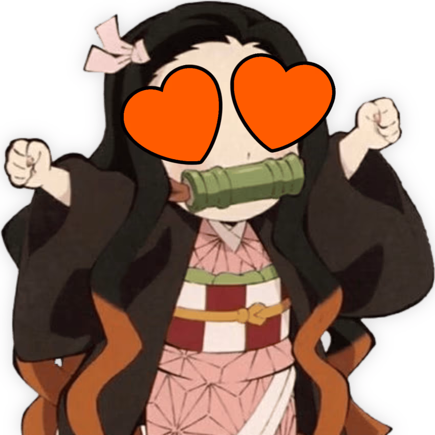 Nezuko_HeartOrange emote
