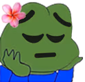 pepe_flower_pensive emoji