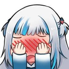 GawrGuraShy emote