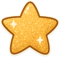 Glitteryellowstar emote