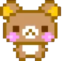 PixelRilakkuma emote