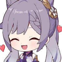 Chibi_Keqing_Hearts emote