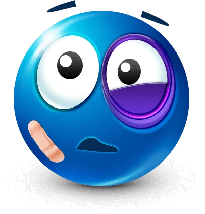 blueemoji_beatenup sticker