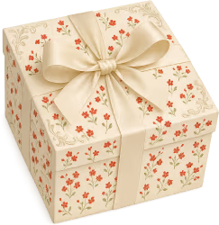 Whiteredfloralgiftbox emote