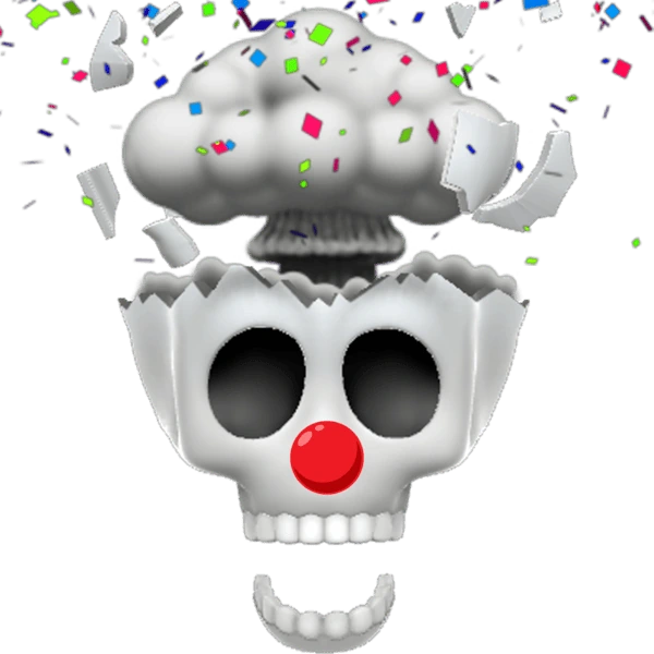 ClownMindBlownSkull emote