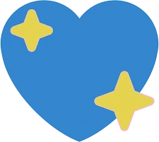 Male_sparkling_heart sticker