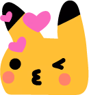 pikakisswink emote