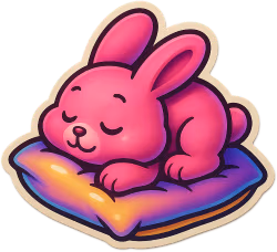 Pinkbunnysleeping2 emote