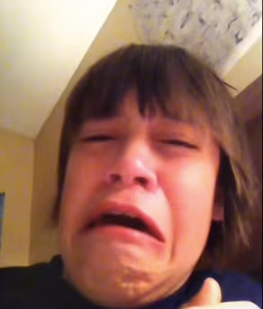 Crying sticker