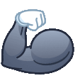 Muscle animated emote