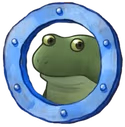 ConcernFrogeLookingOutOfHisWindow emote