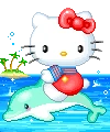 HelloKittyDolphinSad emote