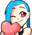 JinxHeart emote