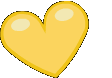 YellowHeartWiggle animated emote