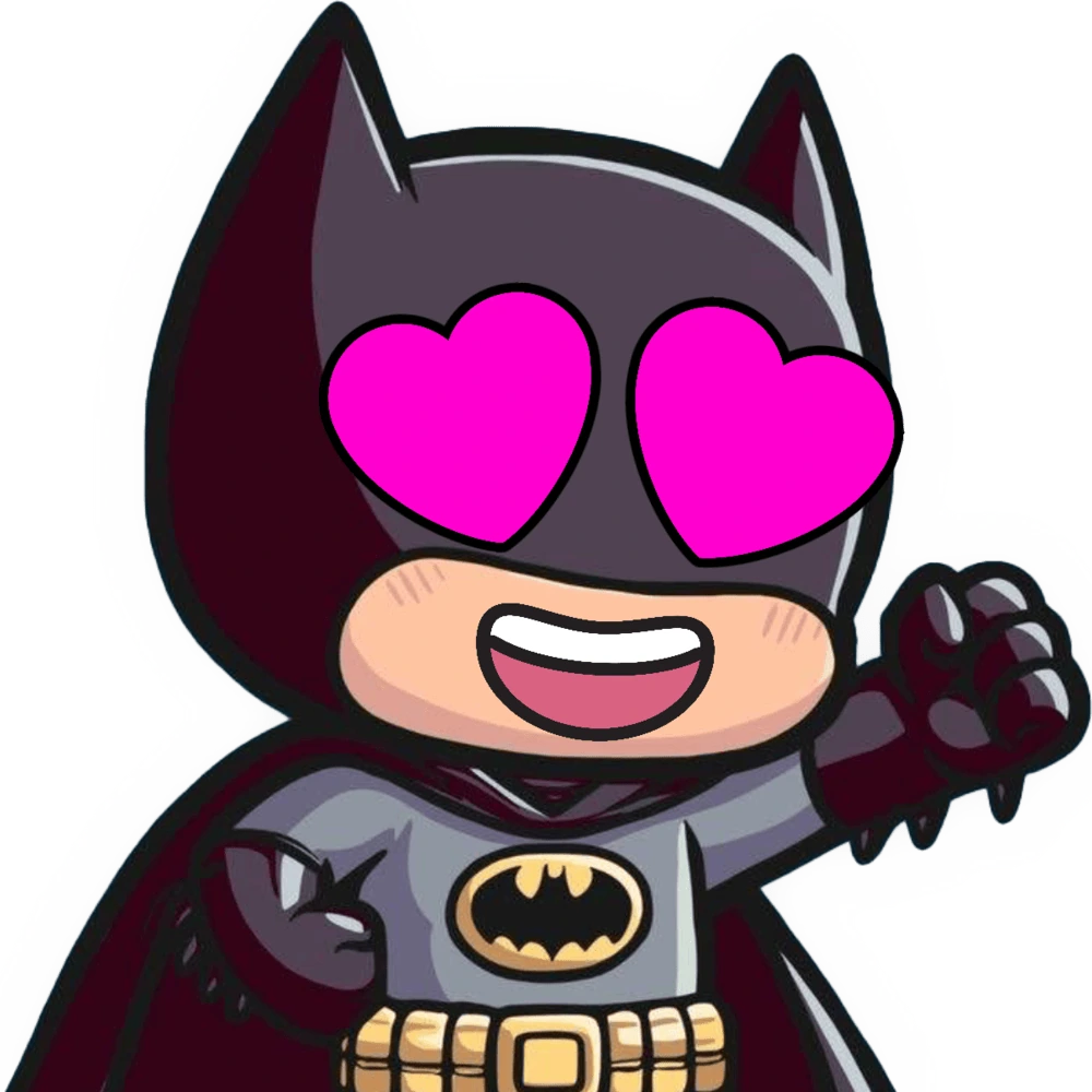 Batman_HeartHotPinkEyes emote