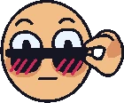 WoahSunglassesBlush emote