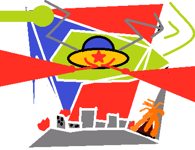 HyperUFOVSCityWithVolcano emote