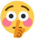 shushing_flushed emoji
