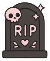 Pastelgothblackripstone emote