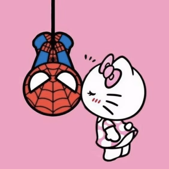 hellokittyandspiderman emote