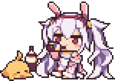 Drinking_Laffey_Pixelated emote