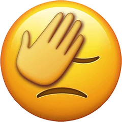 facepalm emoji