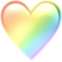 PastelRainbowHeart emote