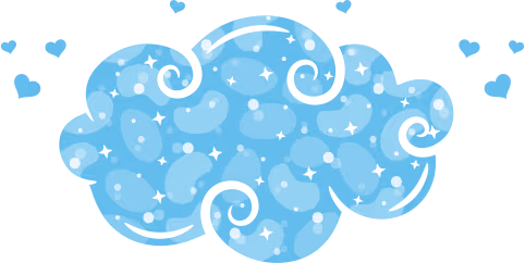 BlueSparklyCloud emote