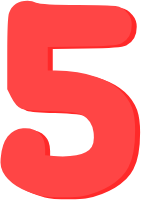 pastelred_number_five static emote