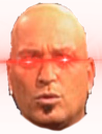 HowieWithLazerEyes emote