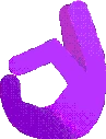 PurpleShinnyOkHand emote