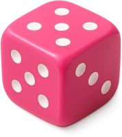 Pink_game_dice emote
