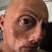 TheRockEyebrowRaiseZoomed emote